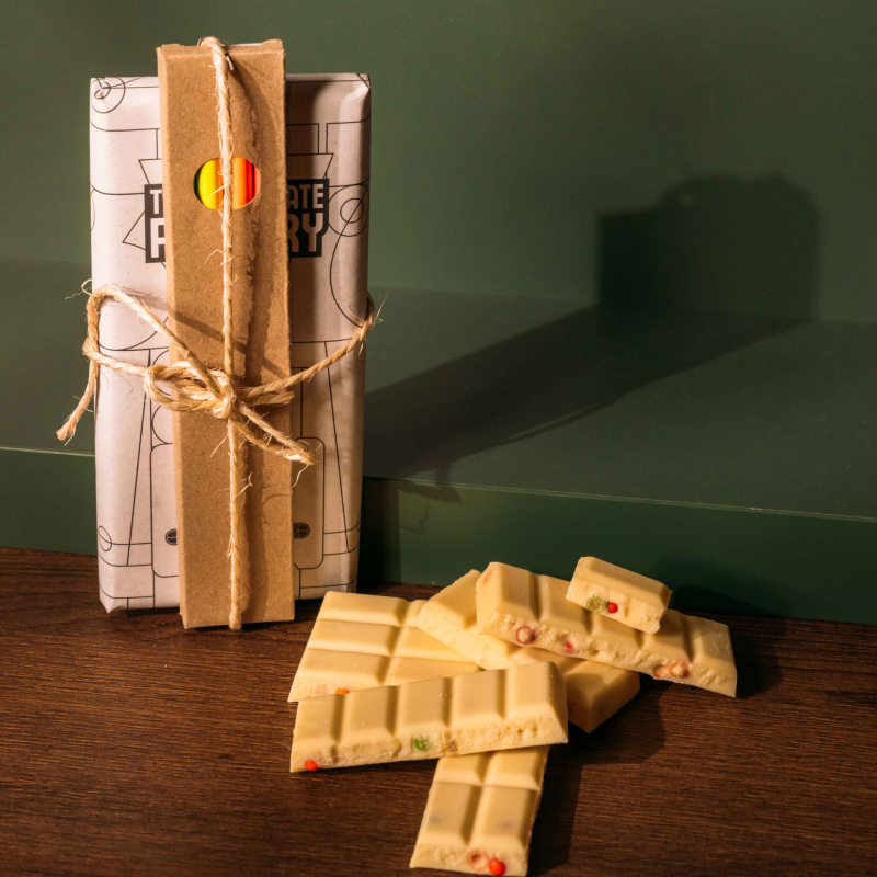 Reep inkleur wit confetti